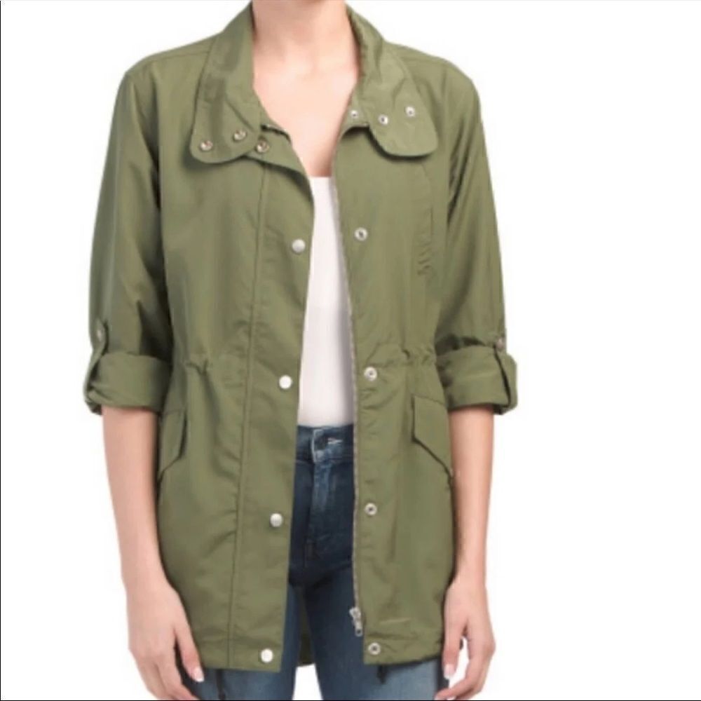 Sanctuary Scout Green anorak trench coat jacket NWT